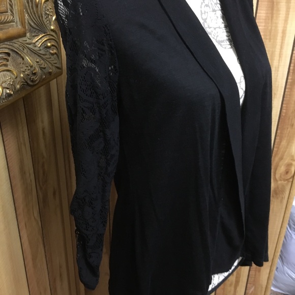 Black cotton cardigan - Picture 2 of 5